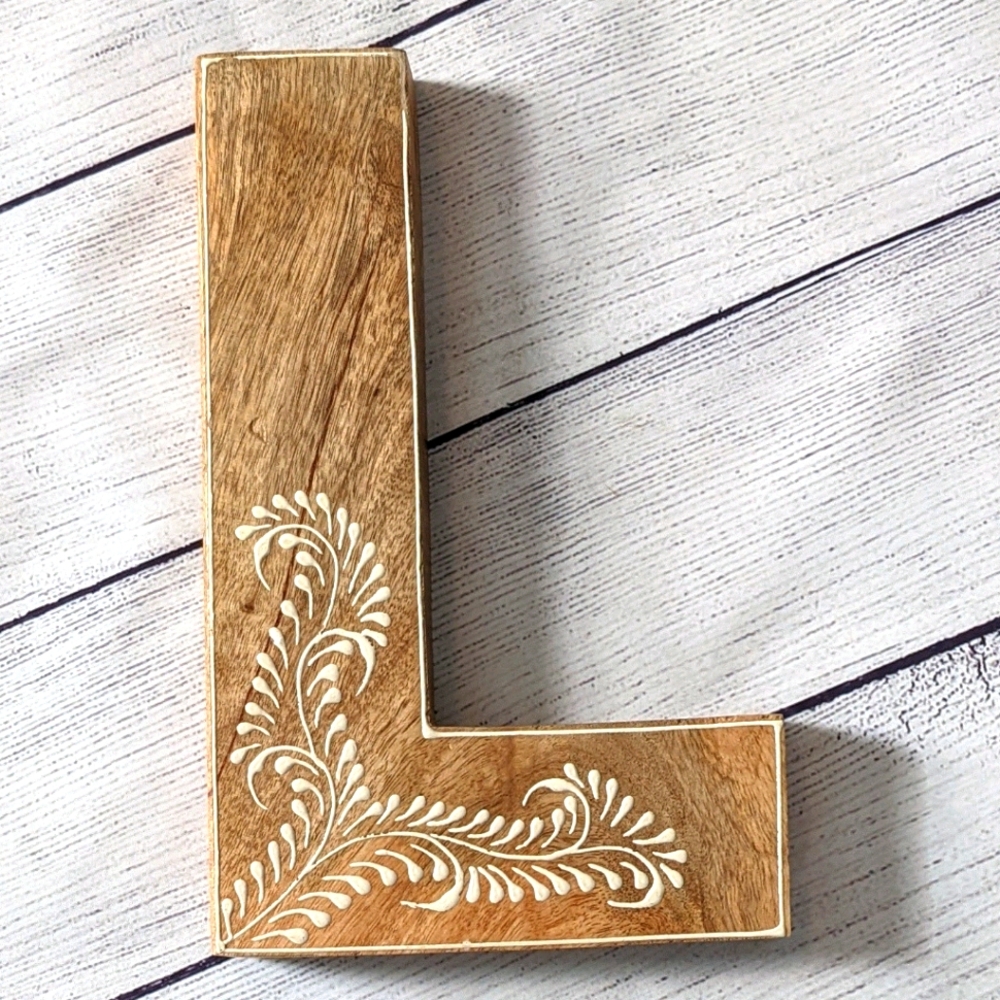 Letter "L" wall art